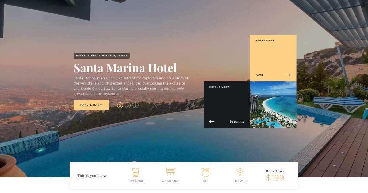 Full page hotel slider in Smart Slider 3