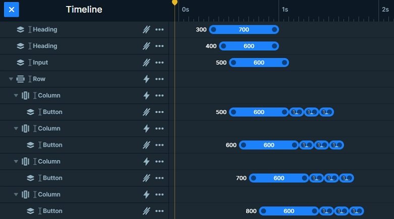 The layer animations are in the timeline