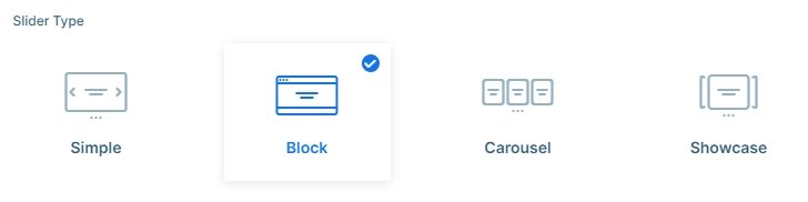 Block type slider