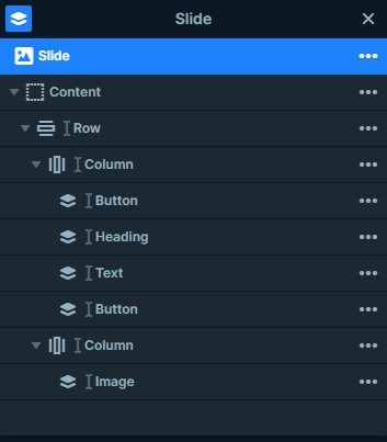 Layer list of the Gradient Slider