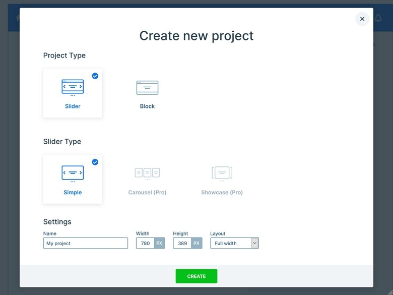 Smart Slider 3 - Create slider