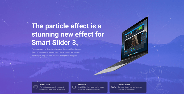 particle slider