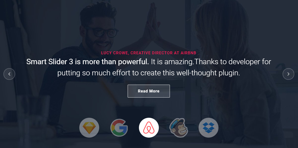 Showcase what other companies have to say about you in a modern way