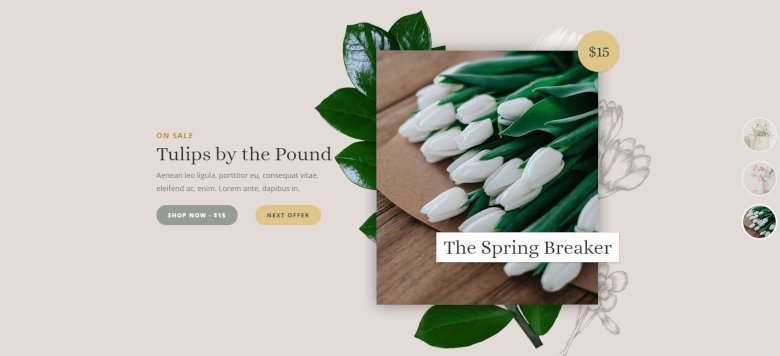 Flower Shop Smart Slider 3 template