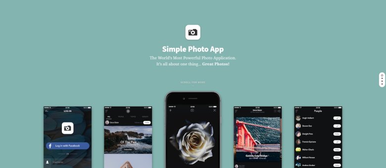 Photo App Slider with Layer Animations