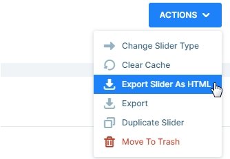Export slider as HTML