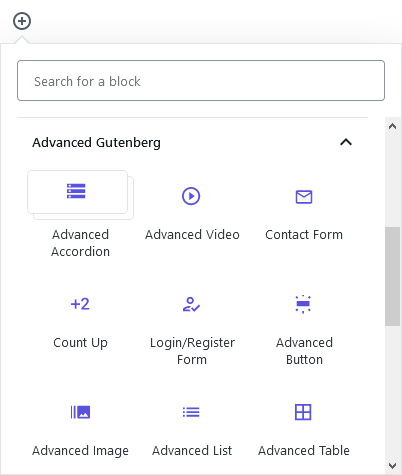 Advanced Gutenberg blocks