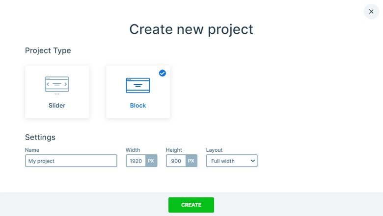 Creating a block in Smart Slider