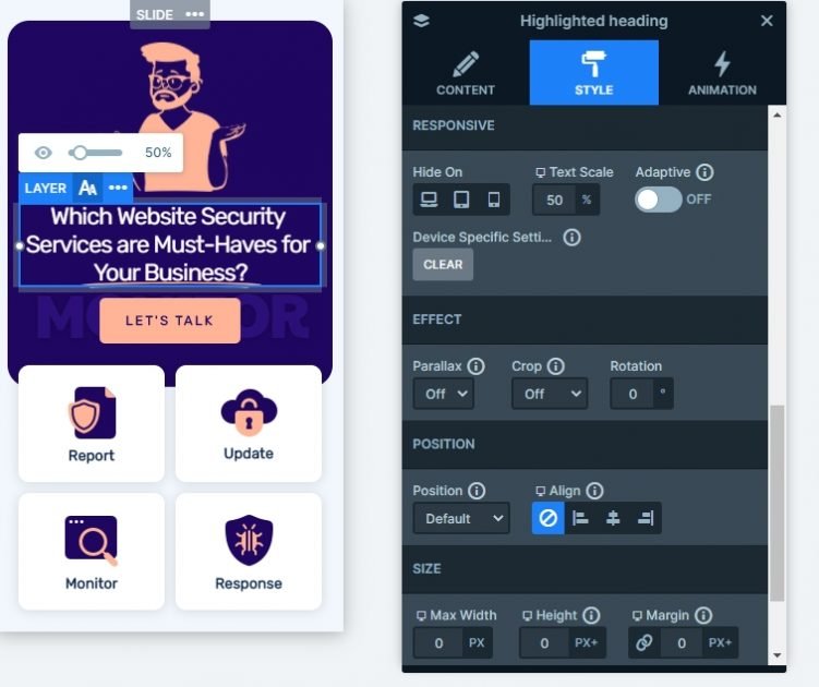 Security Block — Smart Slider 3 — WordPress Plugin