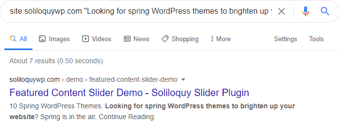 Google can read content from Soliloquy