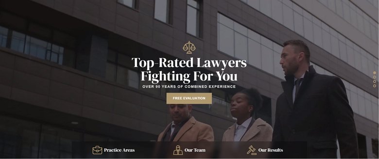 Lawyer slider template