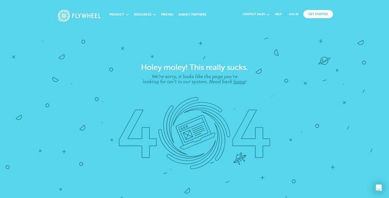 WordPress 404 page by Flywheel