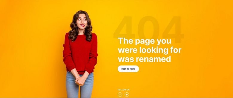 WordPress 404 page template - Image