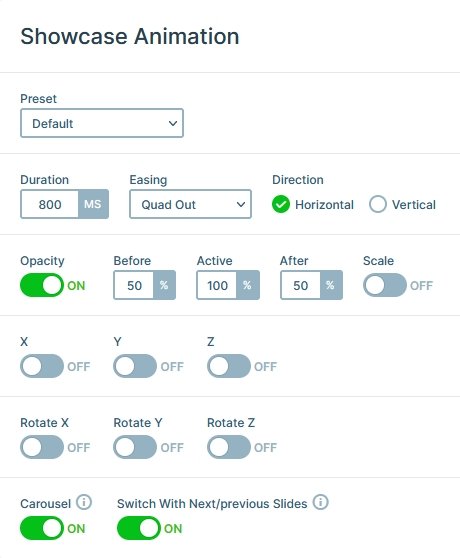 Switch with next/previous slides option at the Animation settings