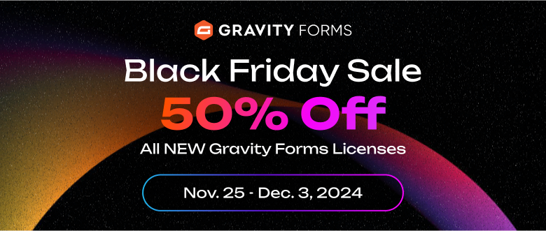 Gravity Forms Black Friday Deal