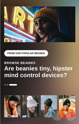 Mobile view on the Winter Fashion slider