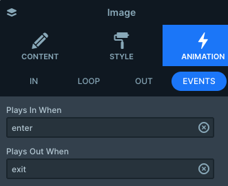 Layer event in the Gardening Community slider template