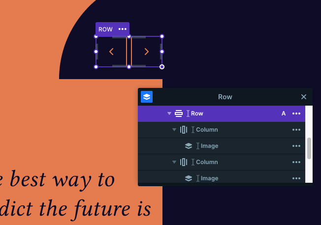 Vivid Quotes slider template's layers